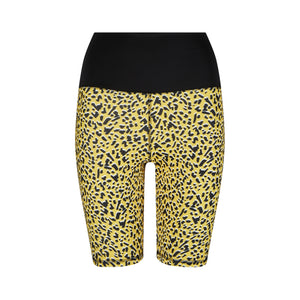 Yellow Leopard Cycle short