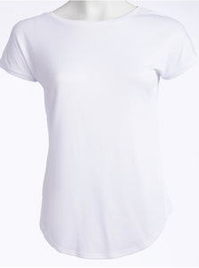 White Airtex Style Loose-fit Tee