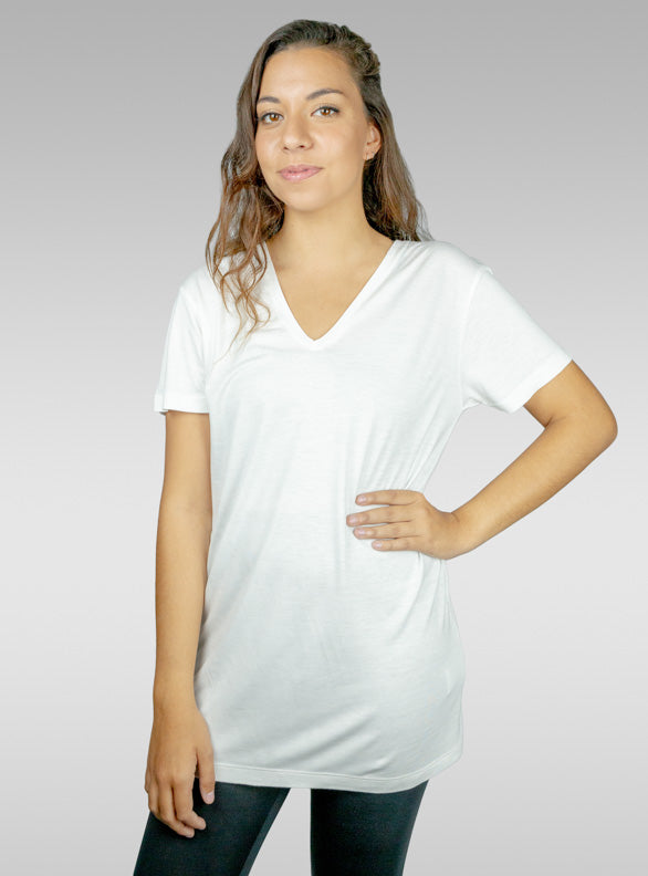 White Long Line T-shirt